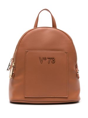 V°73 Echo 73 logo-embroidered backpack - Brown