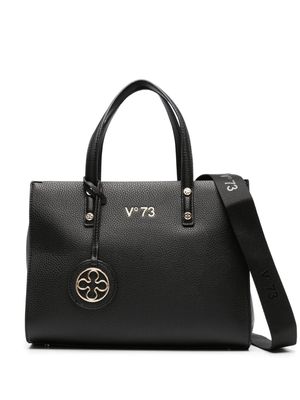 V°73 Elara logo-lettering leather tote bag - Black