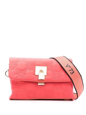 V°73 embossed-monogram shoulder bag - Pink