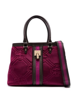 V°73 Iris quilted velvet tote bag - Pink