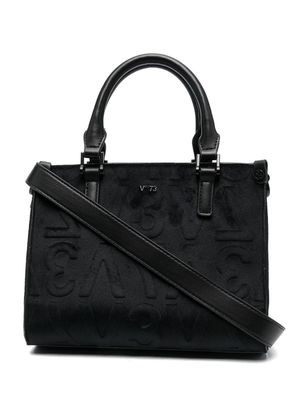 V°73 logo top-handle tote - Black