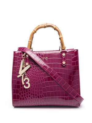 V°73 Perla bamboo handle tote bag - Pink