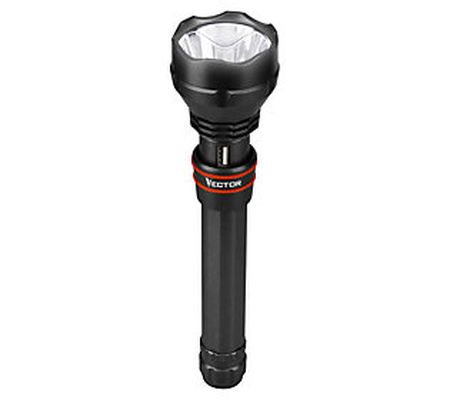 Vector 1500 LED Lumen Flashlight with USB Porta ble Power