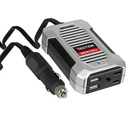 Vector PI120SV 120W Power Inverter w/ Dual USB Ports