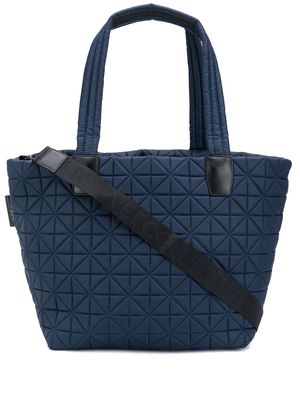 VeeCollective large quilted tote bag - Blue