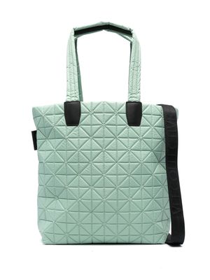 VeeCollective large Vee geometric tote bag - Green