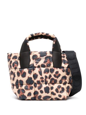 VeeCollective mini Porter leopard-print tote bag - Neutrals