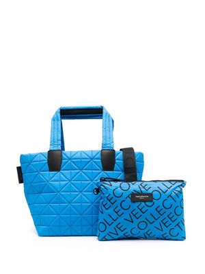 VeeCollective quilted tote bag - Blue