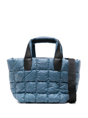 VeeCollective small Porter quilted tote bag - Blue