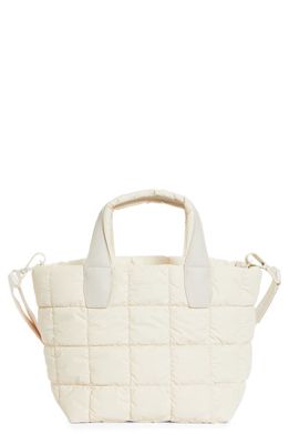 VeeCollective Small Porter Water Repellent Quilted Tote in Birch 