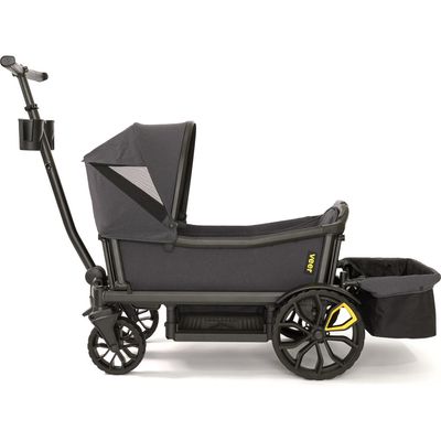 Veer All-Terrain Cruiser 2-Seater Stroller Wagon Bundle in Black 