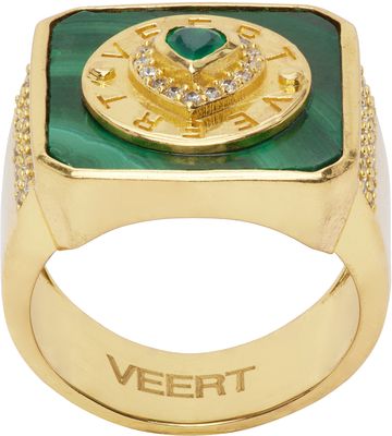 VEERT Gold & Green Signature Ring