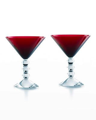 Vega Red Martini Glasses, Set of 2