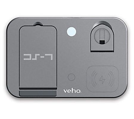Veho DS-7 Qi Wireless Multi-Charging Station w/ LED Night Ligh