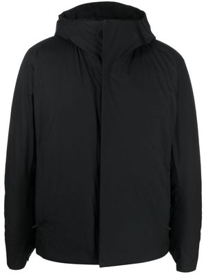 Veilance funnel-neck padded hooded jacket - Black