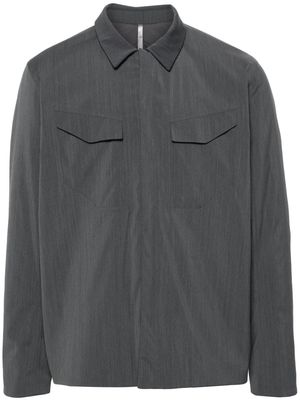 Veilance zip-up shirt jacket - Grey