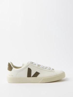Veja - Campo Leather Trainers - Mens - White Green