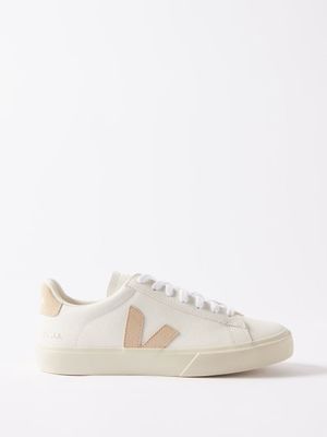 Veja - Campo Leather Trainers - Womens - Beige White