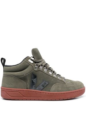 VEJA high-top lace-up sneakers - Green
