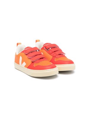 VEJA Kids Campo Chromefree touch-strap sneakers - Orange