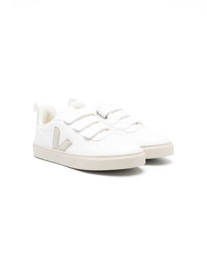 VEJA Kids V 10 CWL touch-strap sneakers - White