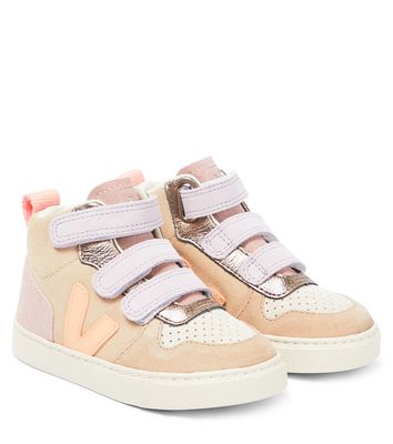 Veja Kids V-10 Mid leather sneakers