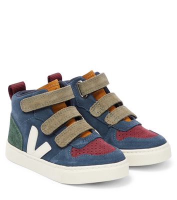 Veja Kids V-10 Mid suede sneakers