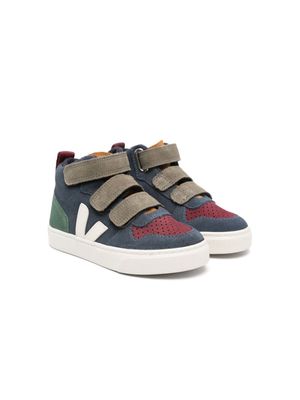 VEJA Kids V-10 suede high-top sneakers - Blue