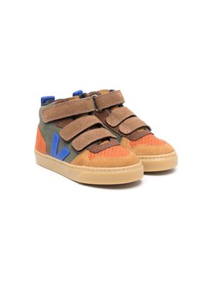 VEJA Kids V-10 suede low-top sneakers - Brown