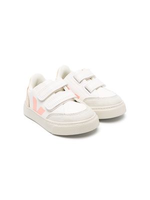 VEJA Kids V-12 leather trainers - White