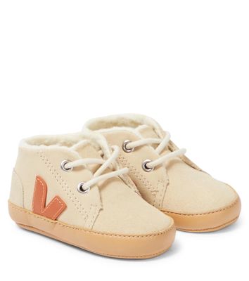 Veja Kids x Bonpoint Baby suede booties