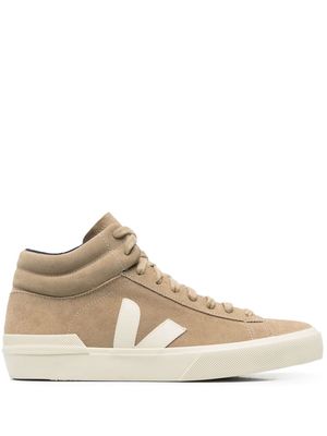 VEJA lace-up mid-top sneakers - Neutrals