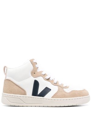 VEJA panelled high-top sneakers - White