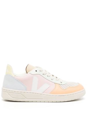 VEJA V-10 low-top leather sneakers - Multicolour