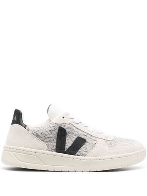 VEJA V-10 woven lace-up sneakers - Grey