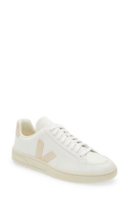 Veja V-12 Low Top Sneaker in Extra White Sable