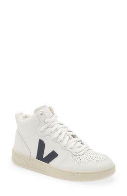 Veja V-15 Mid Sneaker in Extra-White Nautico