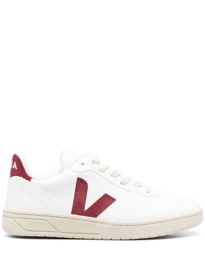 VEJA V10 lace-up leather sneakers - White