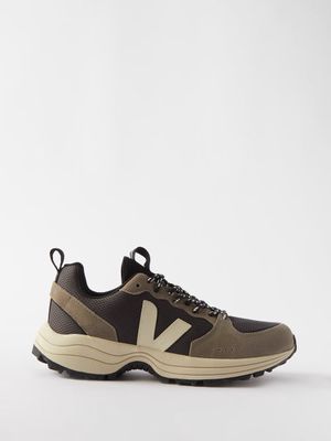 Veja - Venturi Suede And Alveomesh Sneakers - Mens - Black Grey