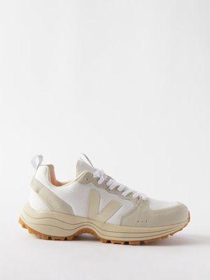 Veja - Venturi Suede And Alveomesh Sneakers - Mens - White Grey