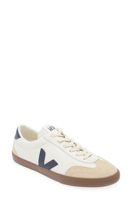 Veja Volley Leather Sneaker in White Nautico Bark