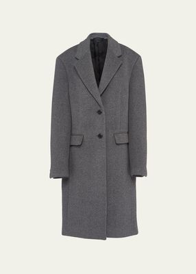 Velour Wool Cashmere Coat