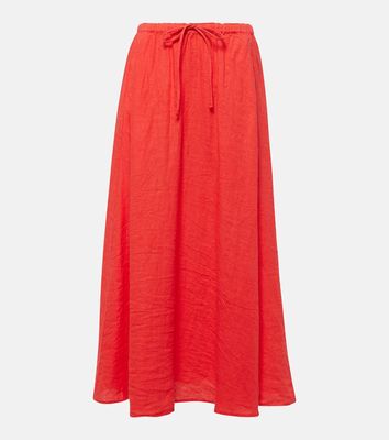 Velvet Bailey linen maxi skirt