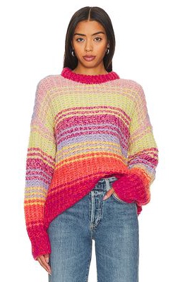 Velvet by Graham & Spencer Brandy Sweater in Fuchsia