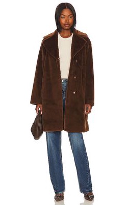 Velvet by Graham & Spencer Evalyn Coat in Brown