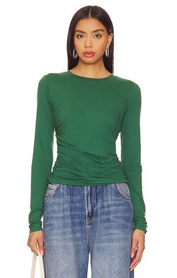 Velvet by Graham & Spencer Jayde Top in Dark Green