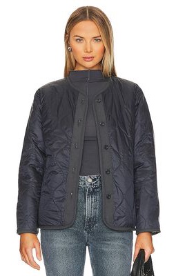 Velvet by Graham & Spencer Marissa Reversible Sherpa Jacket in Navy