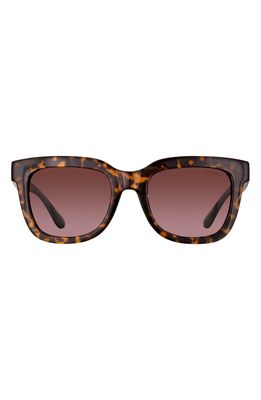 Velvet Eyewear Gracie 56mm Gradient Polarized Round Sunglasses in Tortoise