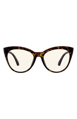 Velvet Eyewear Hailie 52mm Cat Eye Blue Light Blocking Glasses in Tortoise