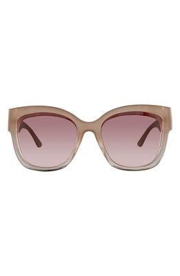 Velvet Eyewear Jane 55mm Gradient Cat Eye Sunglasses in Blush